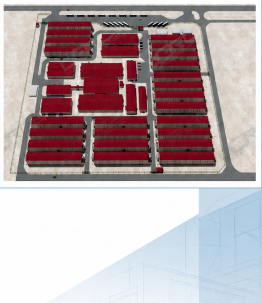 Top view of the camp layout
